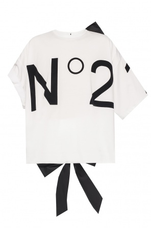 T-shirt with a decorative cut-out, zdjęcie 1 T-shirt with a decorative cut-out od N21
